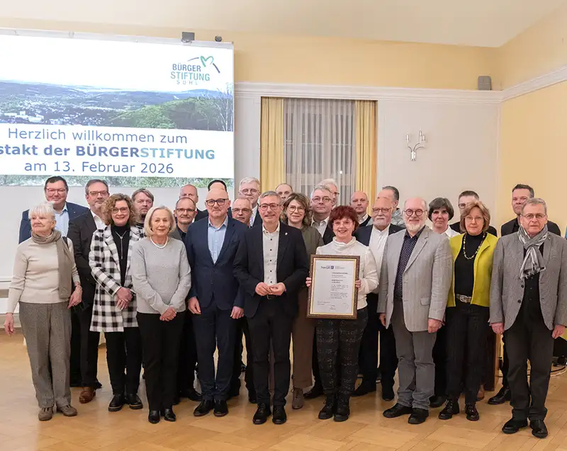 Gründungsmitglieder der Bürgerstiftung Suhl